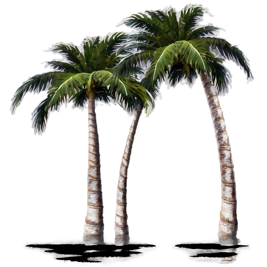 Palm Trees Reflection Png Jlk PNG Image