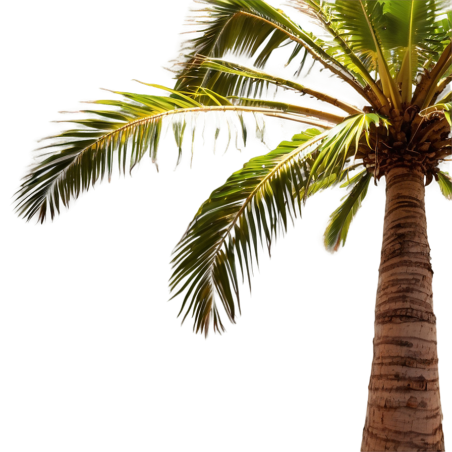 Palm Trees With Sun Flare Png Rgq PNG Image