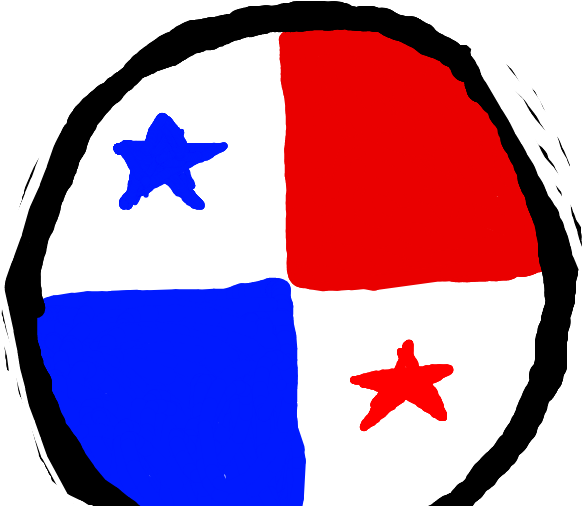 Panama Flag Artistic Interpretation PNG Image