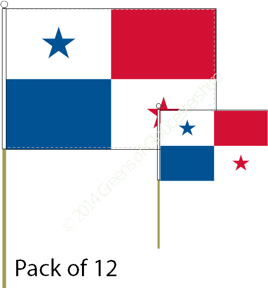 Panama Flag Design Elements PNG Image