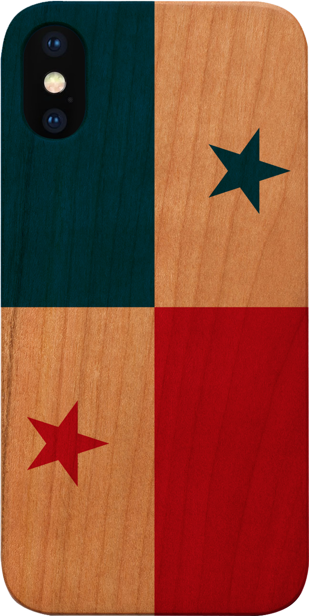 Panama Flag Inspired Phone Case Design PNG Image