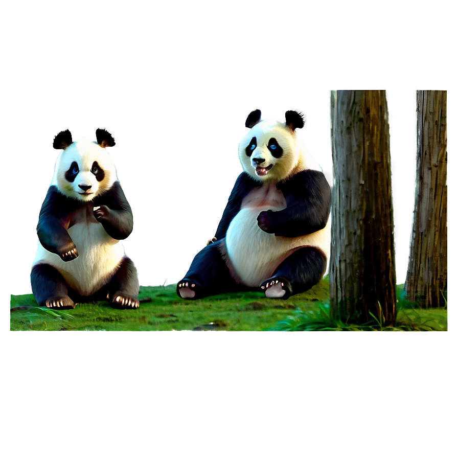 Panda Family Image Png Jbb PNG Image