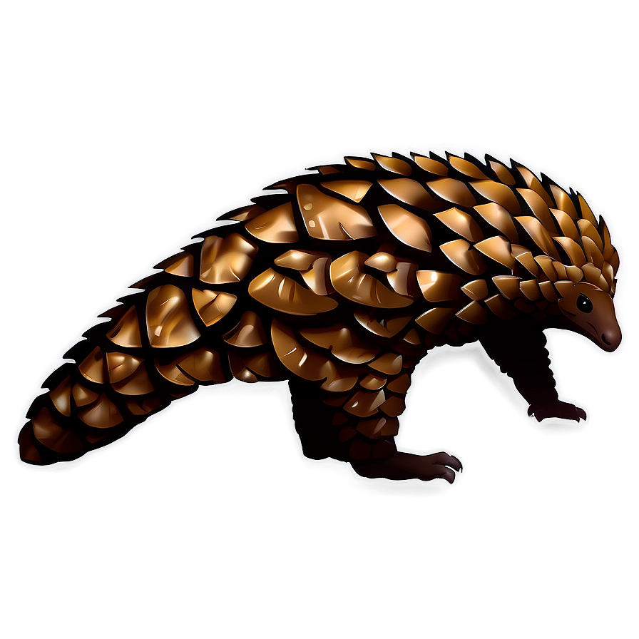 Pangolin Silhouette Design Png Hlt PNG Image