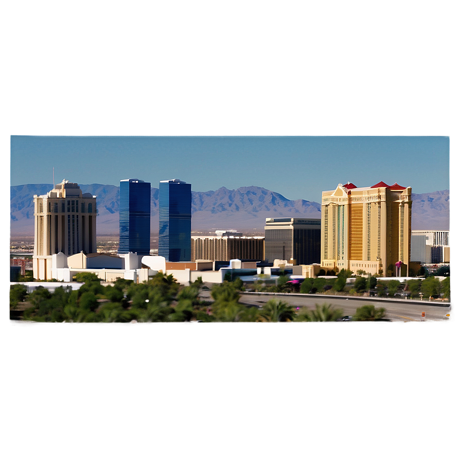 Panoramic Las Vegas Skyline Png 06252024 PNG Image