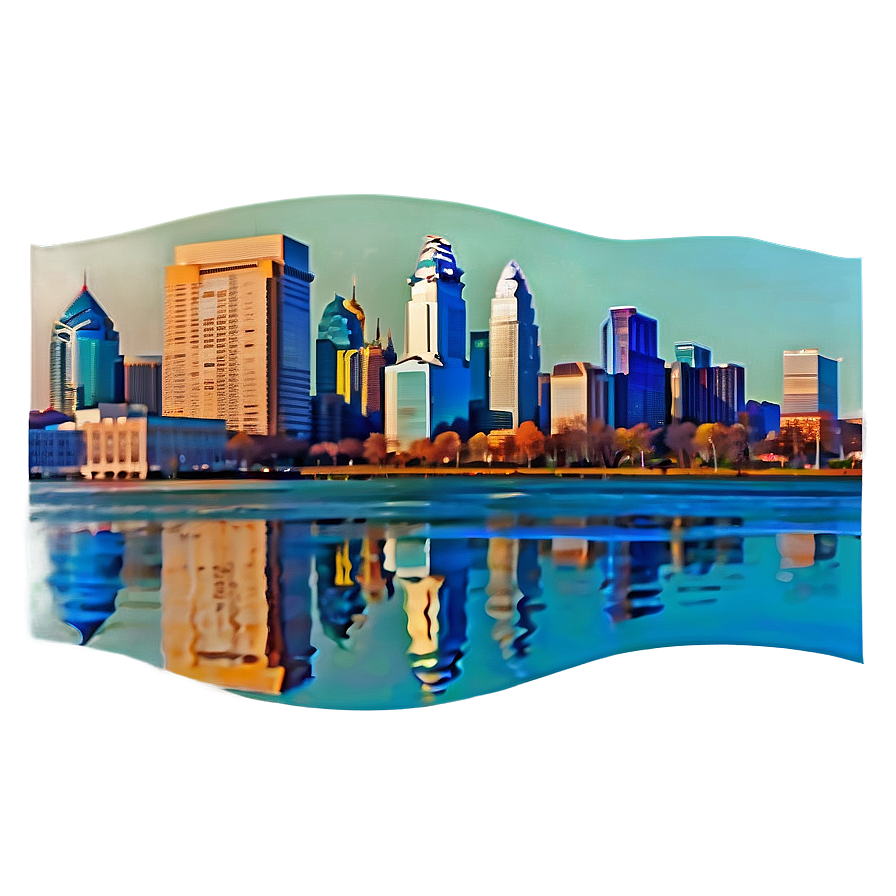 Panoramic Philadelphia Skyline Png Ajl PNG Image