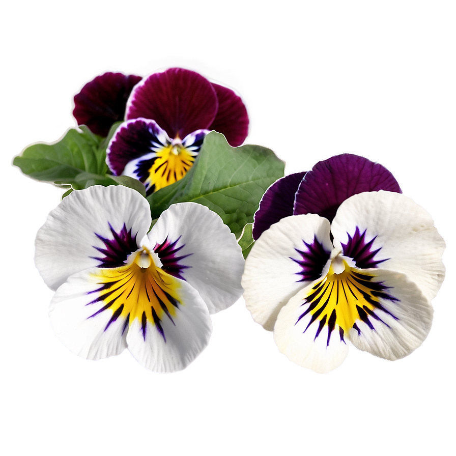 Pansy Border Png Mju52 PNG Image