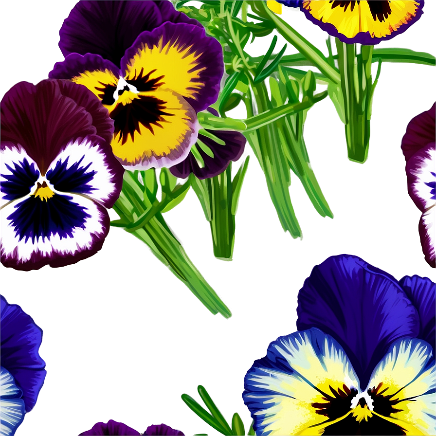 Pansy Bouquet Png Fty55 PNG Image