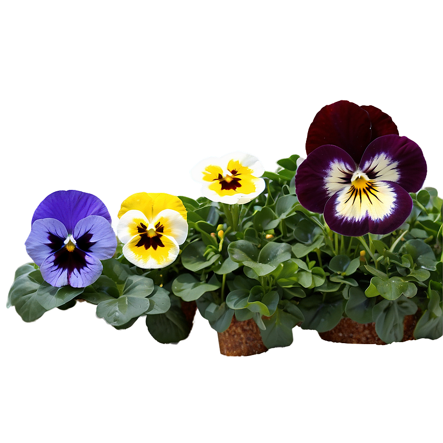 Pansy Field Png Eue PNG Image