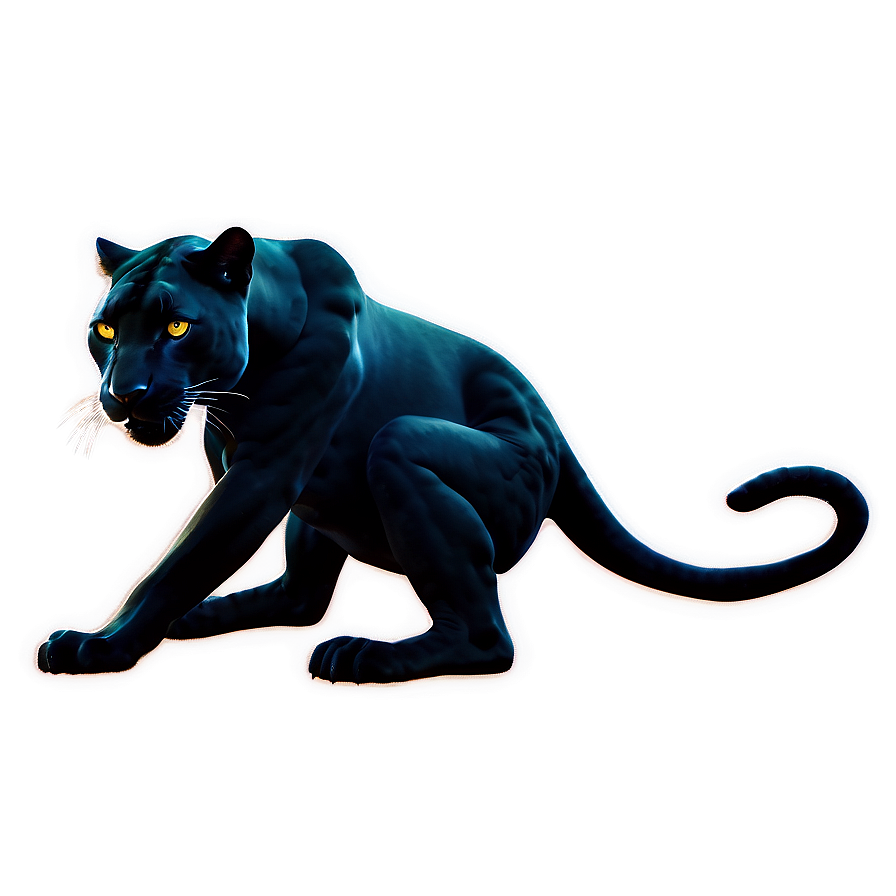 Panther At Night Png Yto15 PNG Image