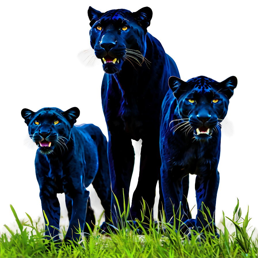 Panther Family Png 05242024 PNG Image