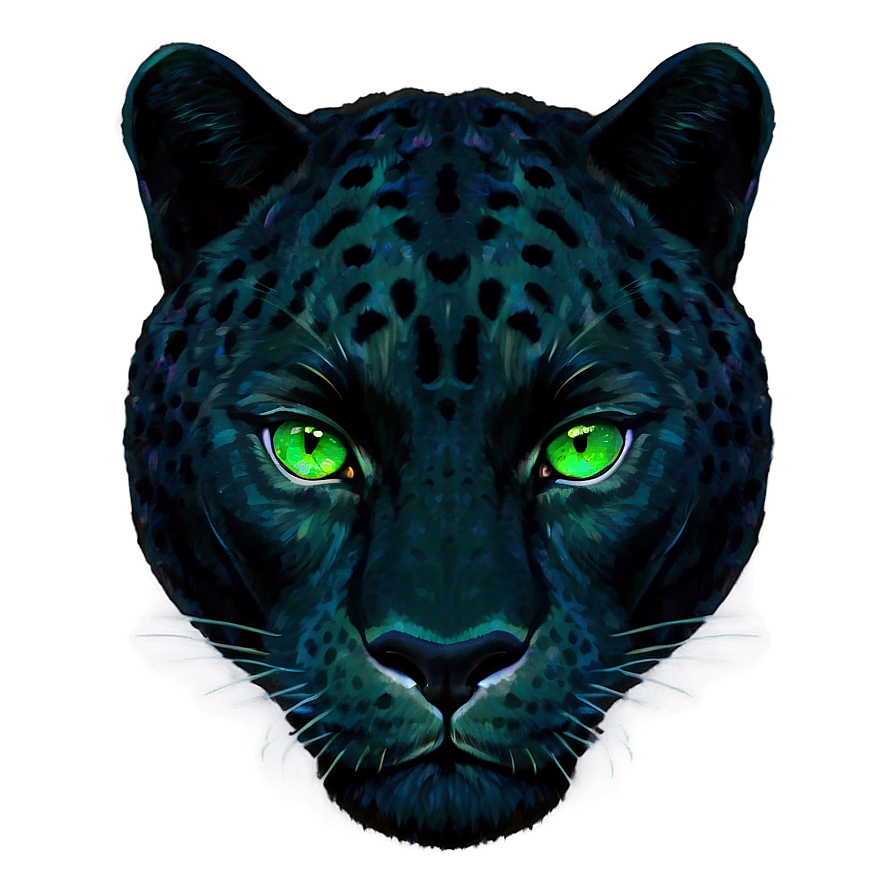 Panther With Green Eyes Png Dki23 PNG Image