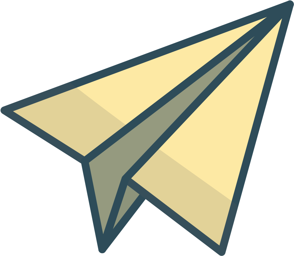 Paper Airplane Graphic PNG Image