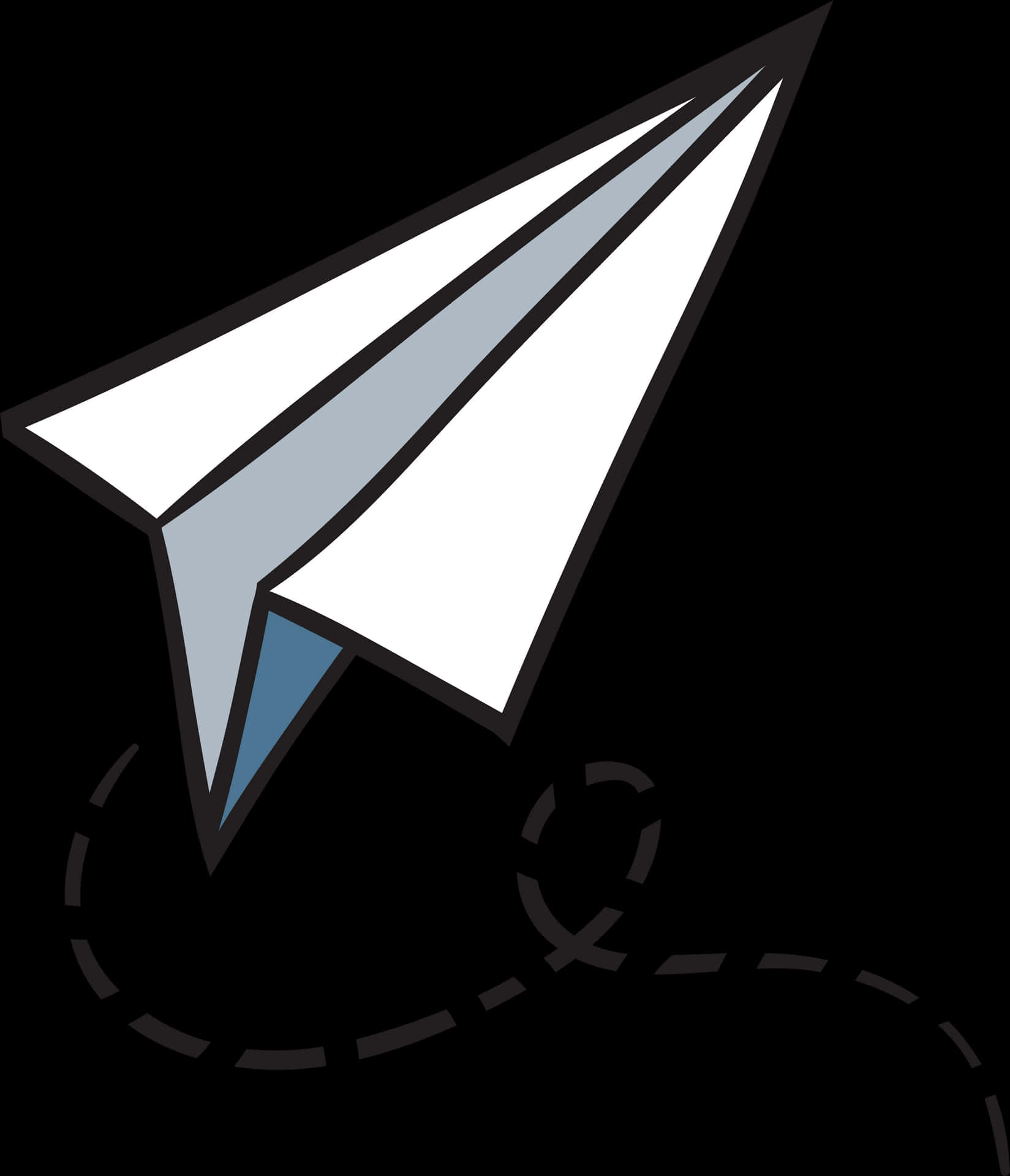 Paper Airplane Vector Illustration PNG Image