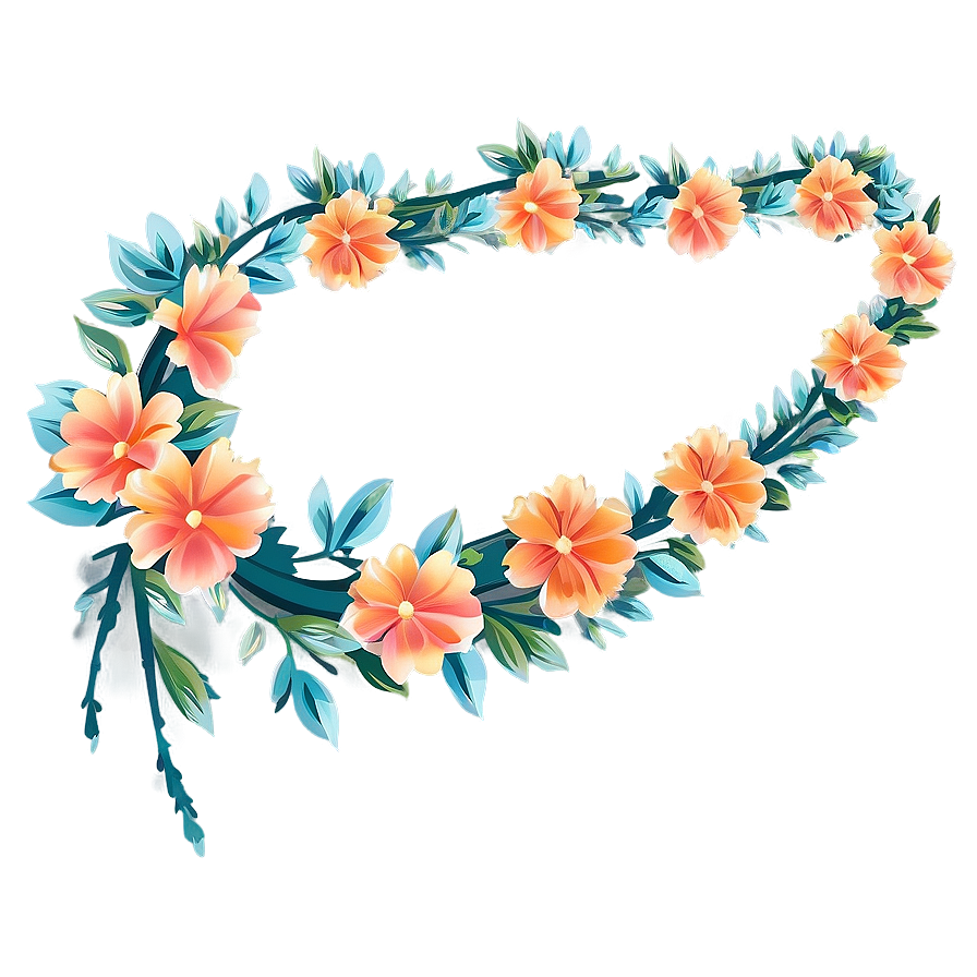 Paper Flower Garland Png 06282024 PNG Image