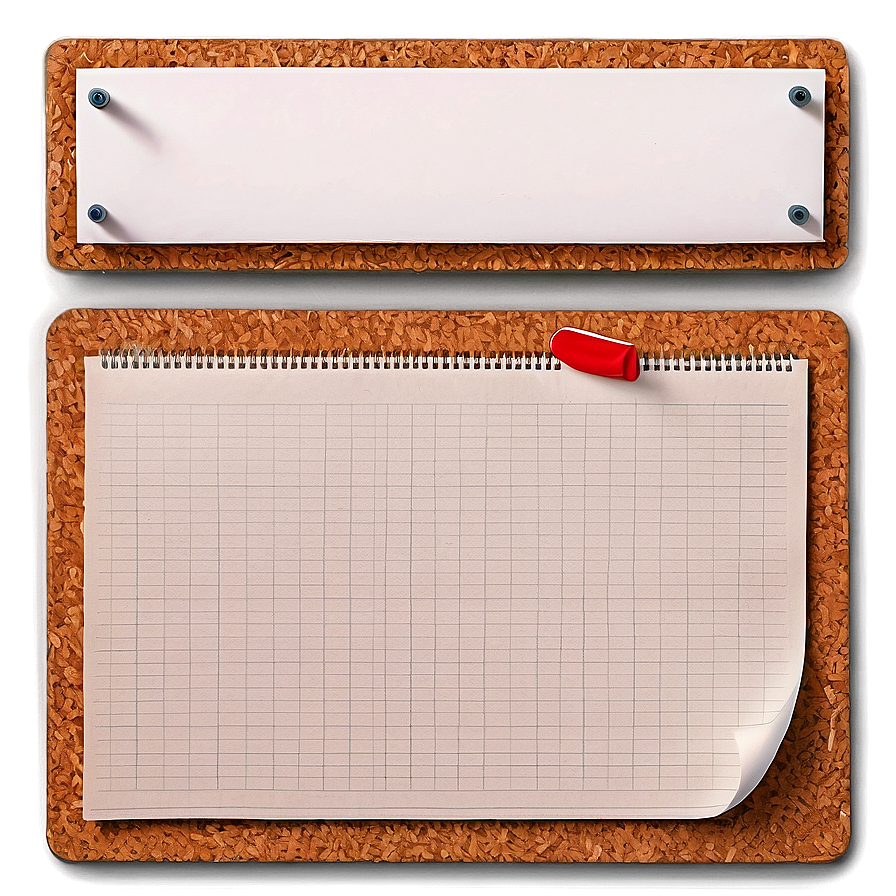 Paper Note On Cork Board Png Idm PNG Image