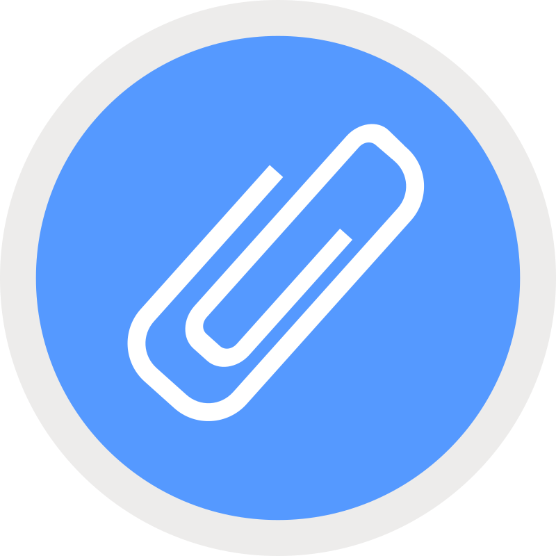 Paperclip Icon Graphic PNG Image