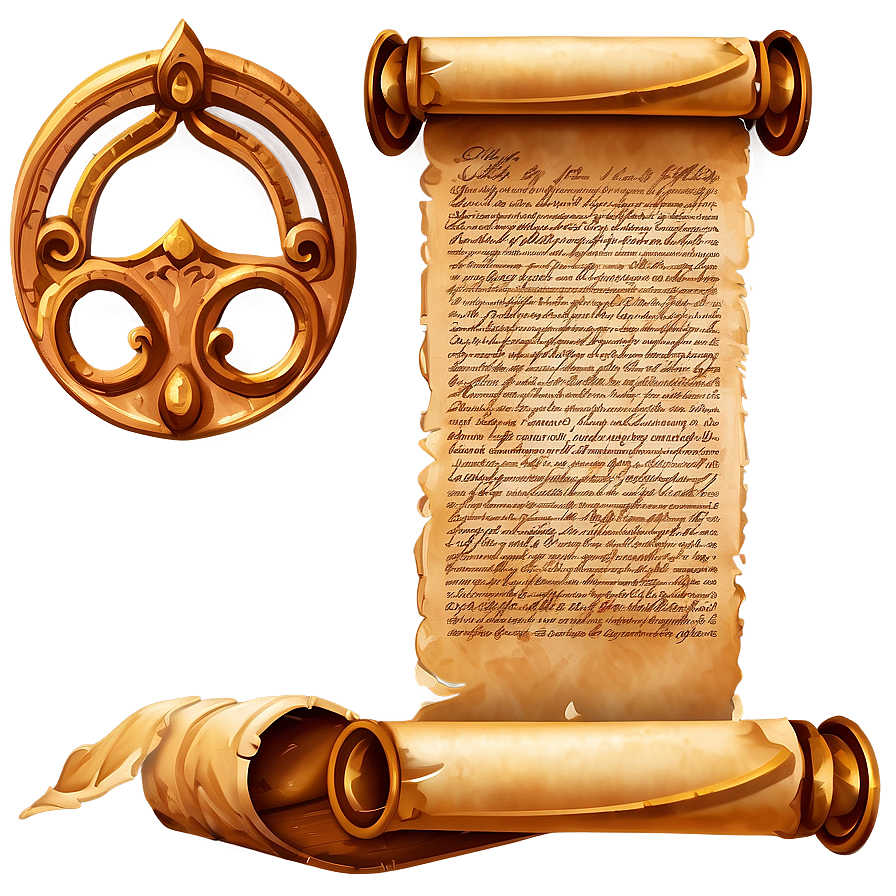 Parchment Scroll Clipart Png 06262024 PNG Image