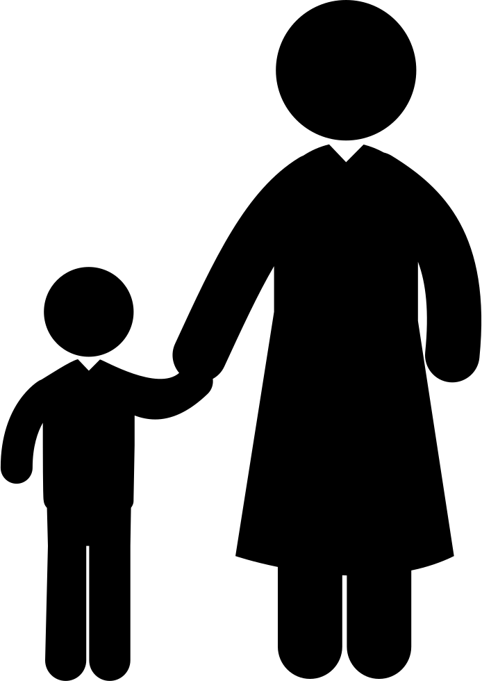 Parent Child Silhouette PNG Image