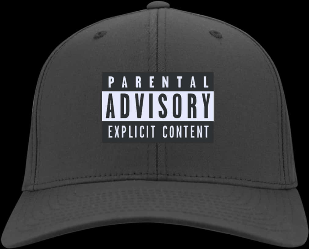 Parental Advisory Explicit Content Cap PNG Image