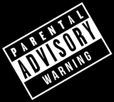 Parental Advisory Explicit Content Label PNG Image