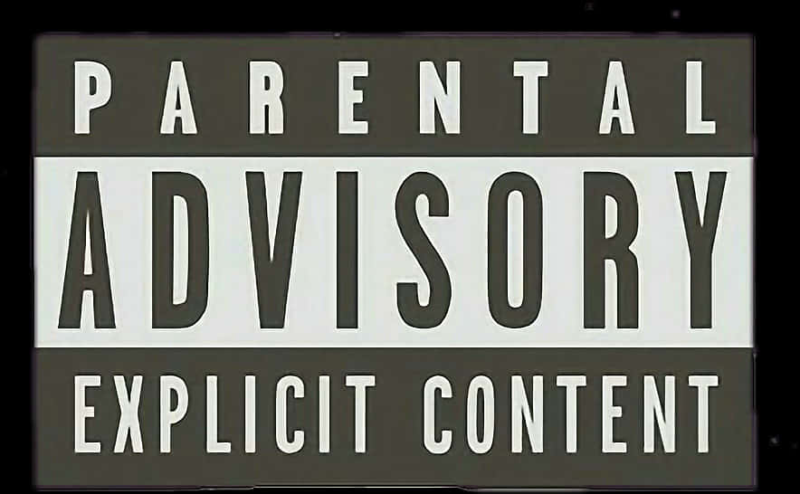 Parental Advisory Explicit Content Sign PNG Image