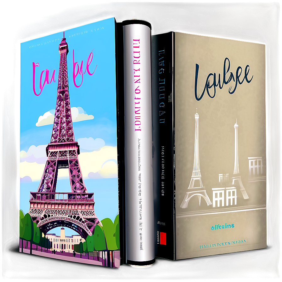 Paris Inspired Book Cover Design Png Gjr50 PNG Image