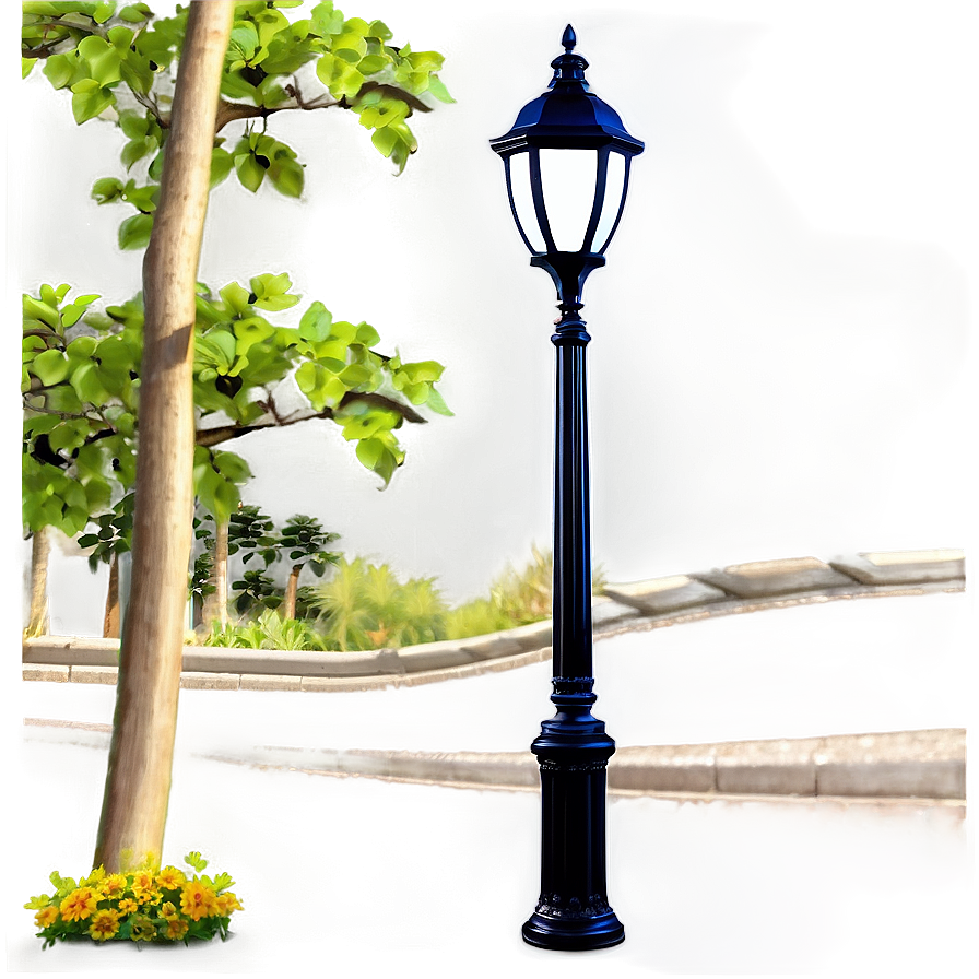 Park Path Light Post Png 4 PNG Image