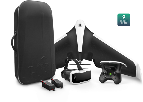 Parrot Disco Droneand Accessories PNG Image