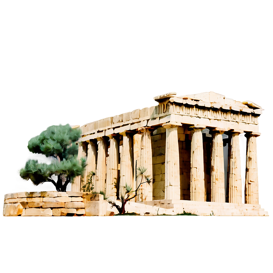 Parthenon And Olive Trees Png Tsp49 PNG Image