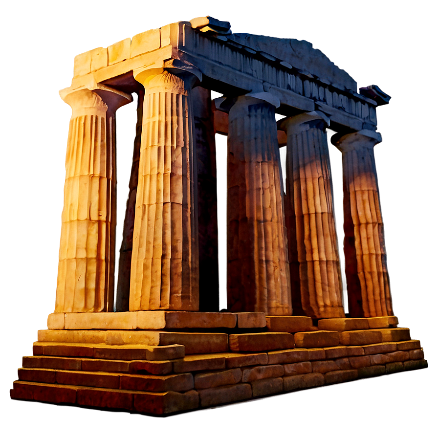 Parthenon At Sunset Png 65 PNG Image