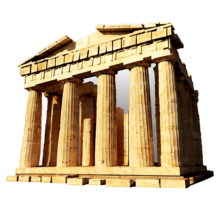 Parthenon At Sunset Png Hul PNG Image