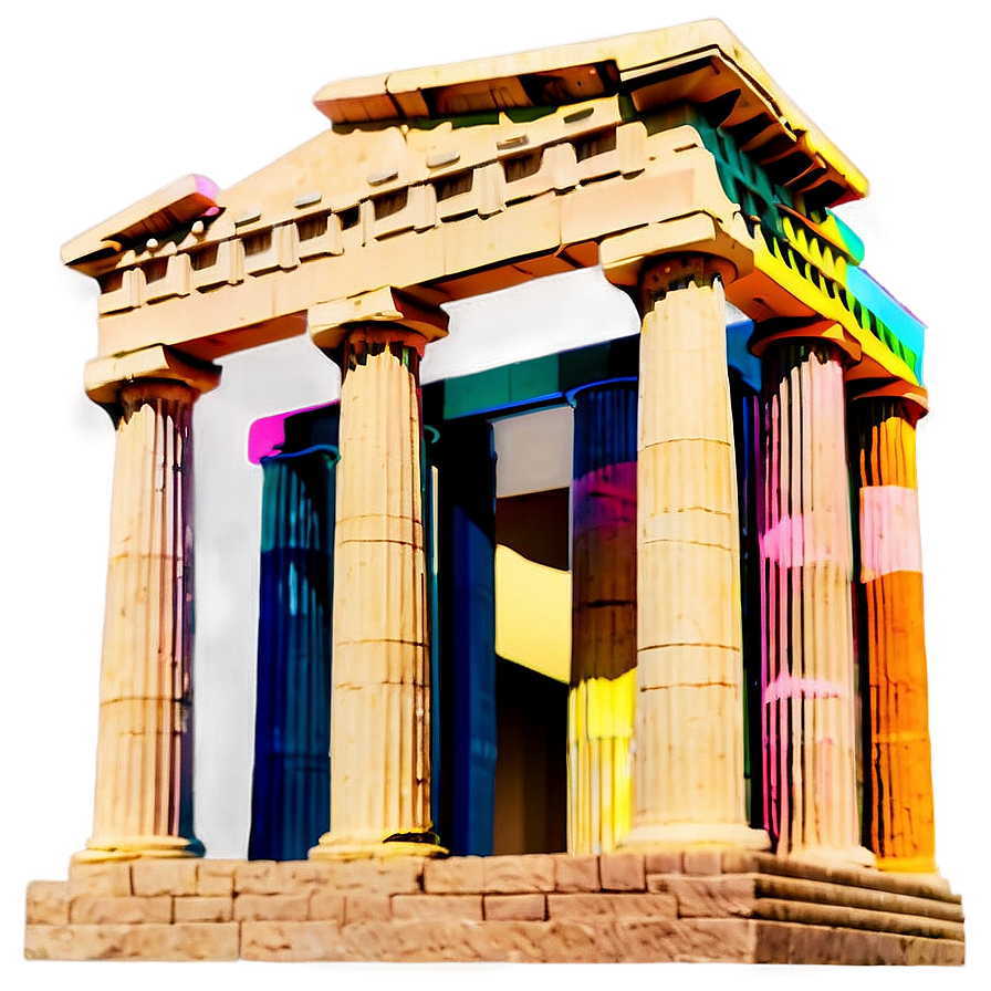 Parthenon Glowing At Dusk Png 79 PNG Image