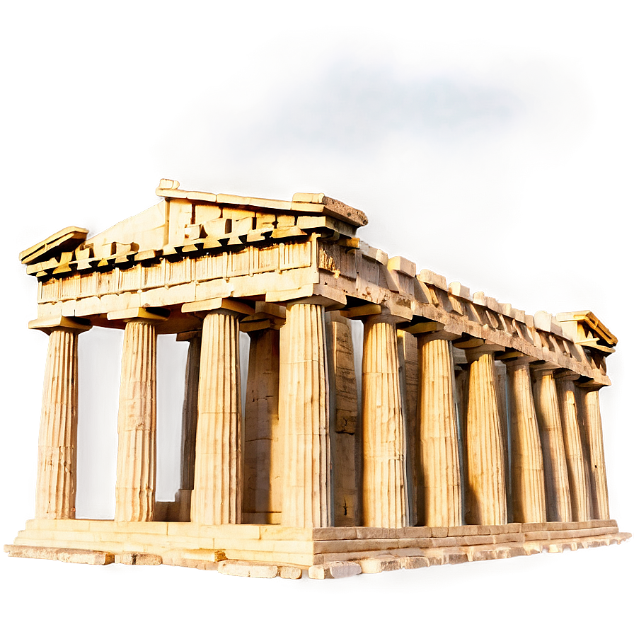 Parthenon In Misty Morning Png 06252024 PNG Image