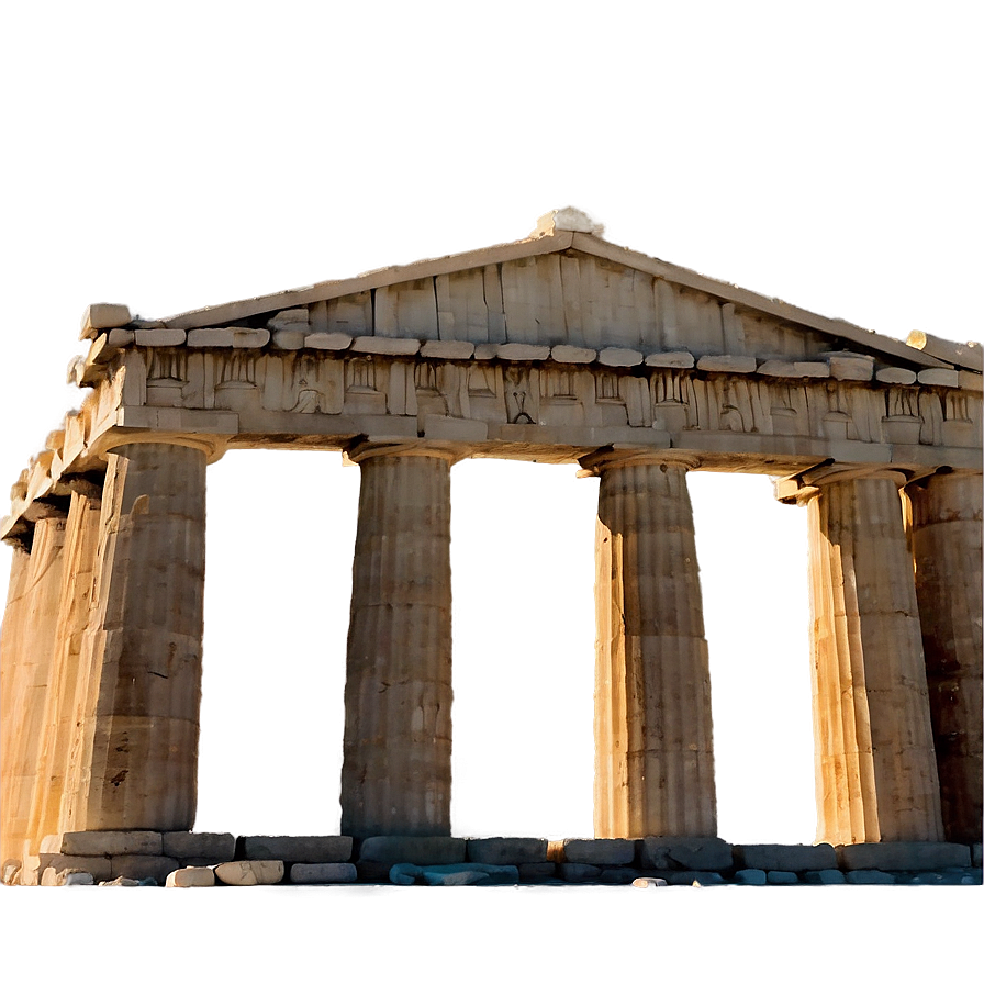 Parthenon In Misty Morning Png 15 PNG Image