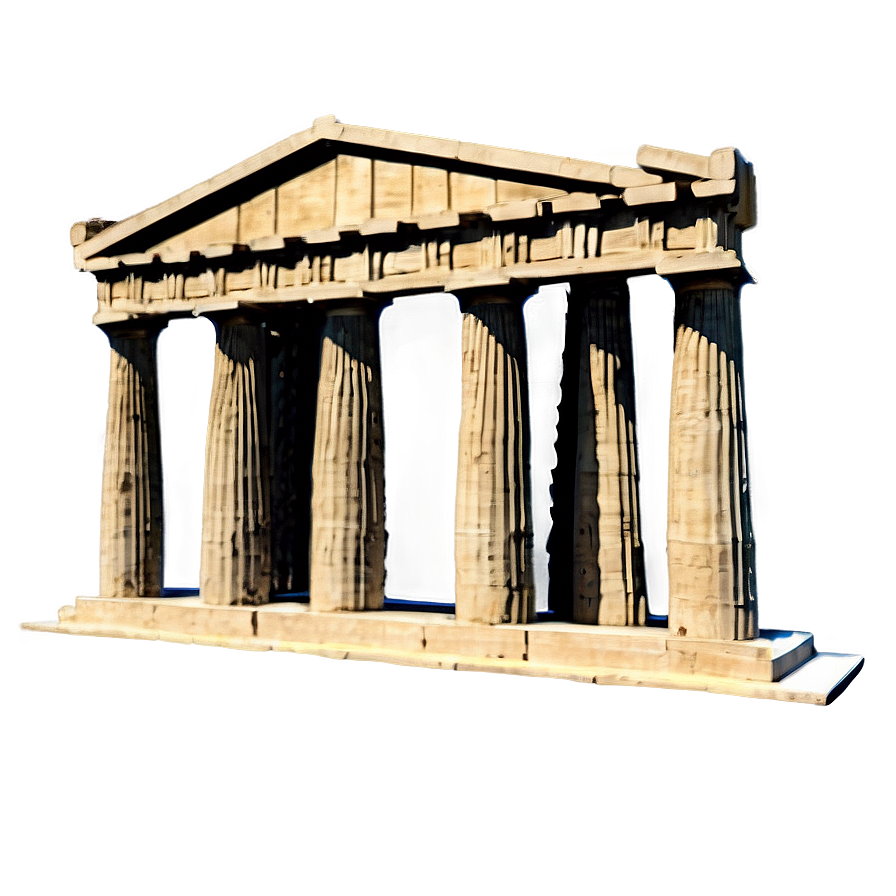 Parthenon Under Blue Sky Png 06252024 PNG Image