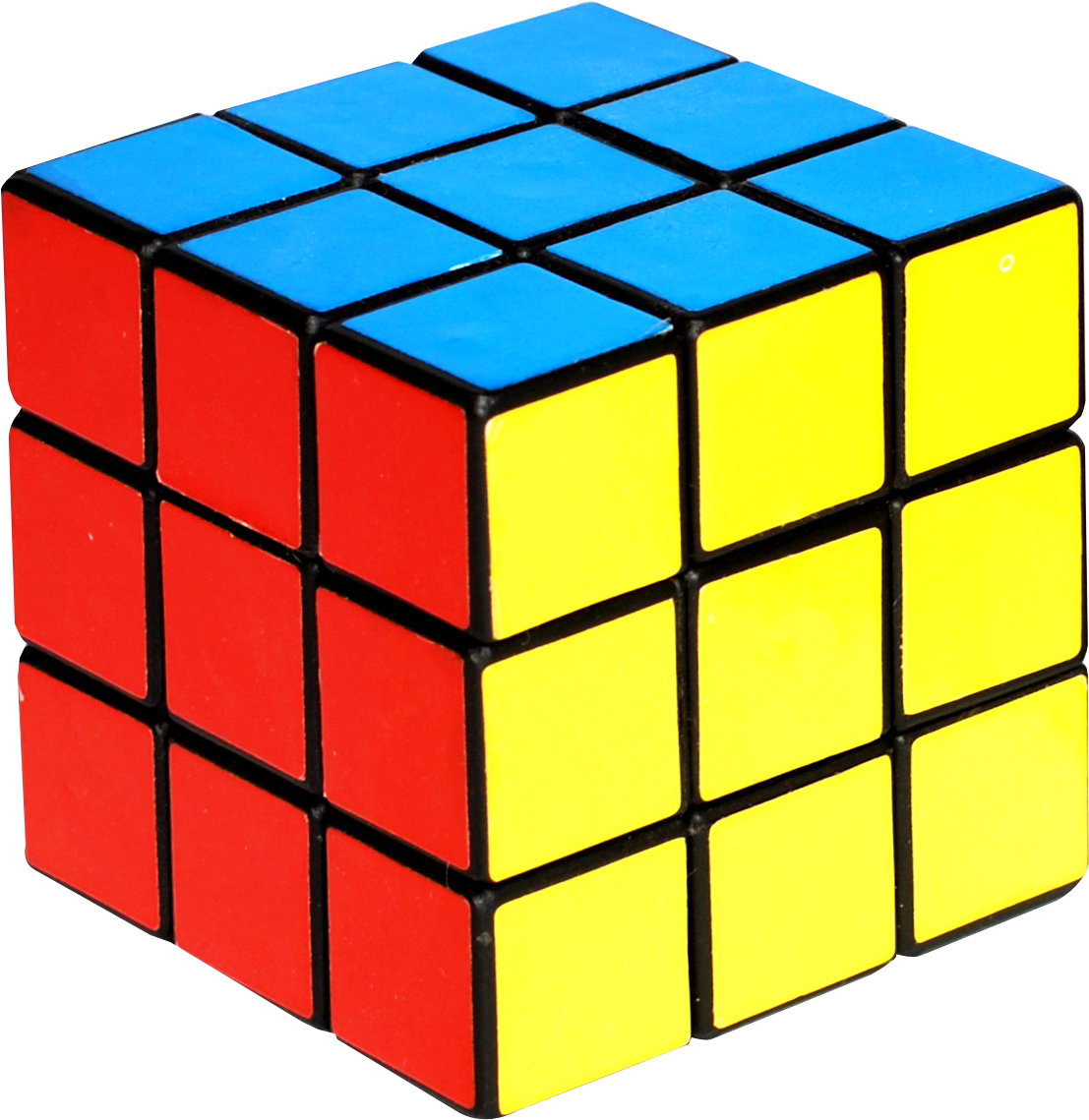 Partially Solved Rubiks Cube PNG Image