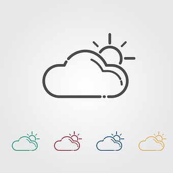 Partly Cloudy Weather Icon PNG Image