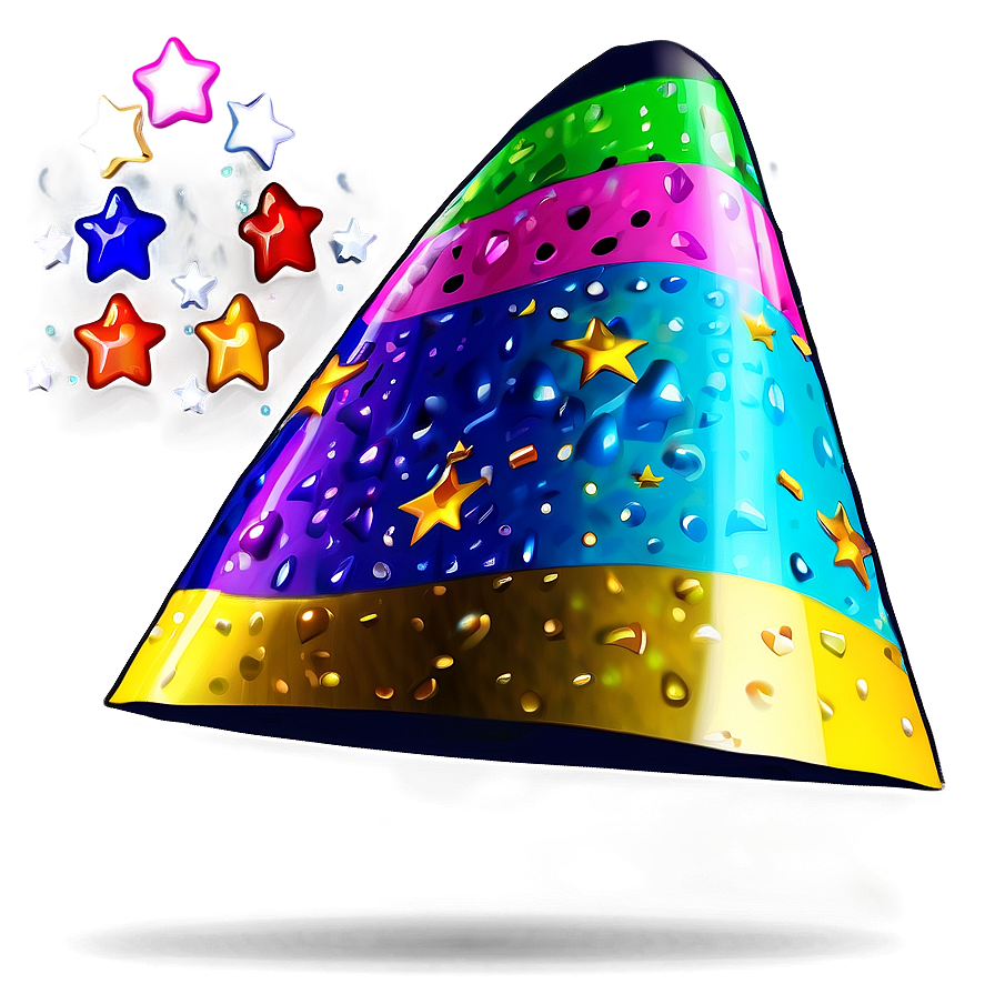 Party Hat With Stars Png 05042024 PNG Image