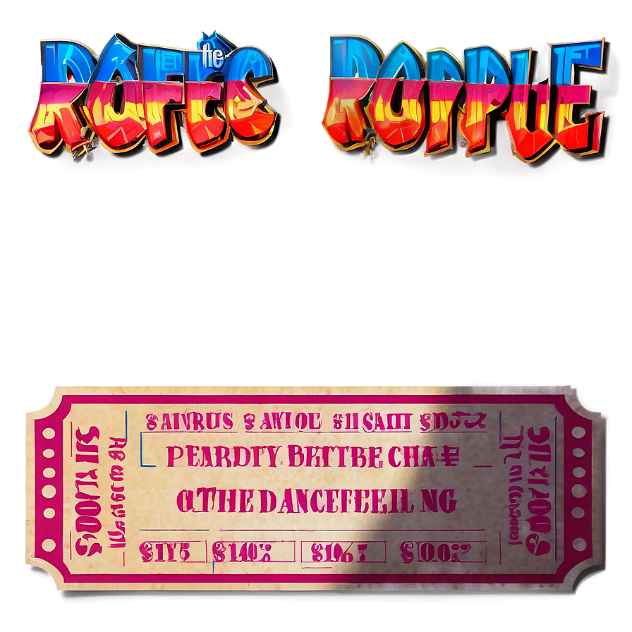 Party Raffle Ticket Png Euc PNG Image