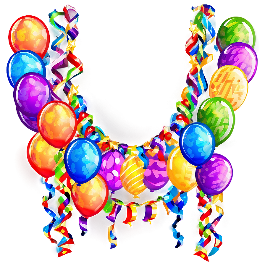 Party Streamers Garland Png Xfn PNG Image