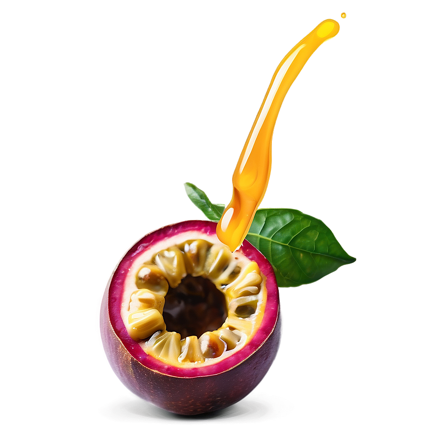 Passion Fruit Juice Drizzle Png Gic69 PNG Image