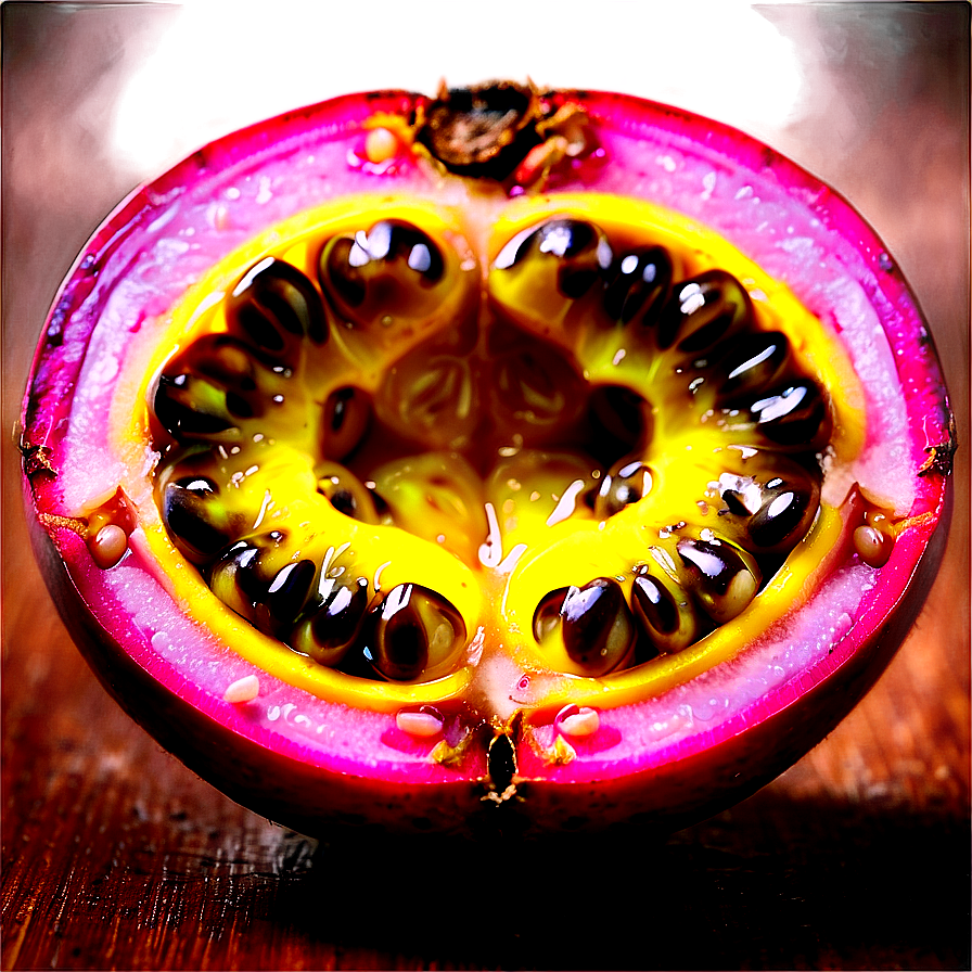 Passion Fruit Pulp Closeup Png Ptj PNG Image