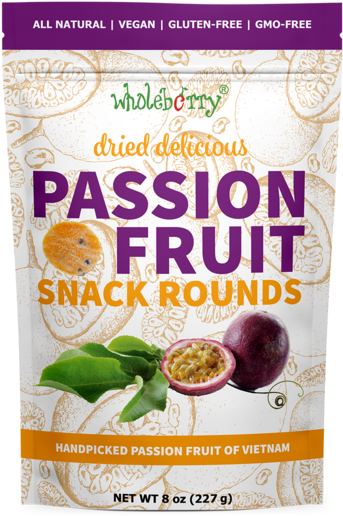 Passion Fruit Snack Rounds Package PNG Image