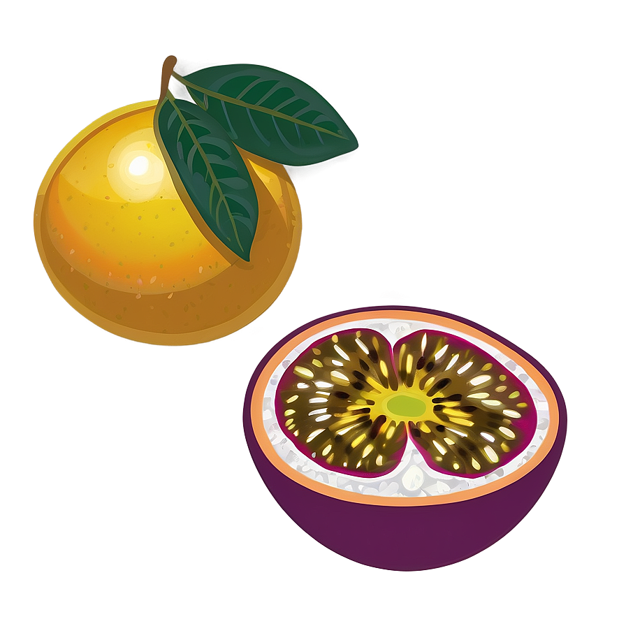 Passion Fruit Tropical Ambiance Png 06252024 PNG Image