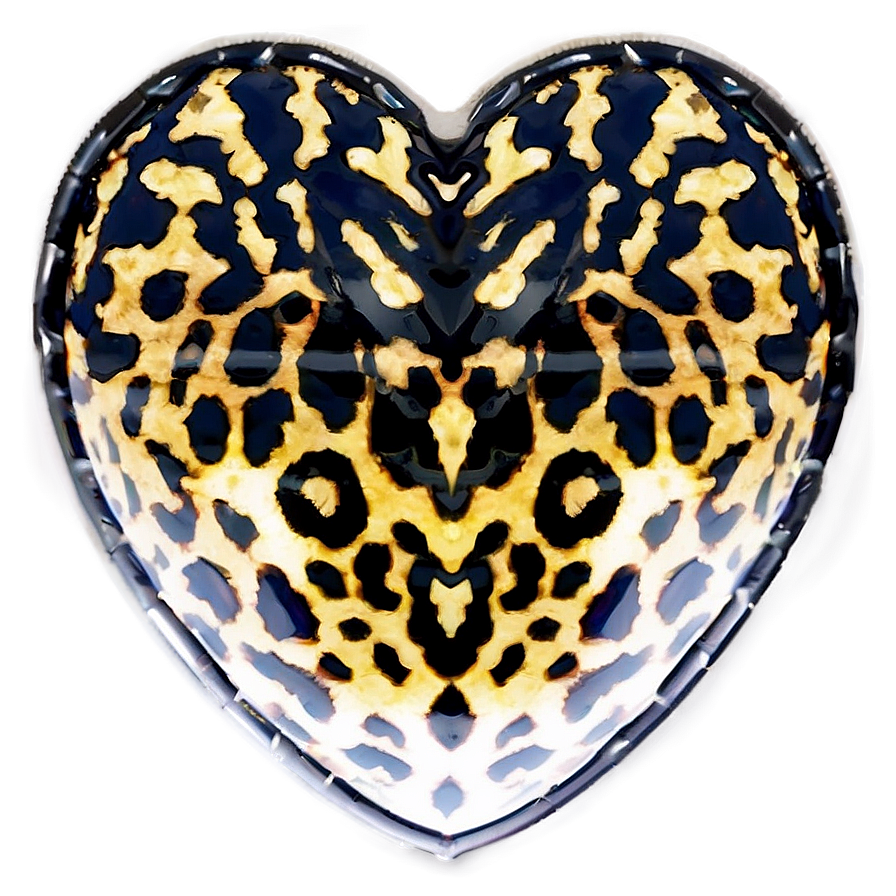 Passionate Leopard Heart Png Ylx99 PNG Image