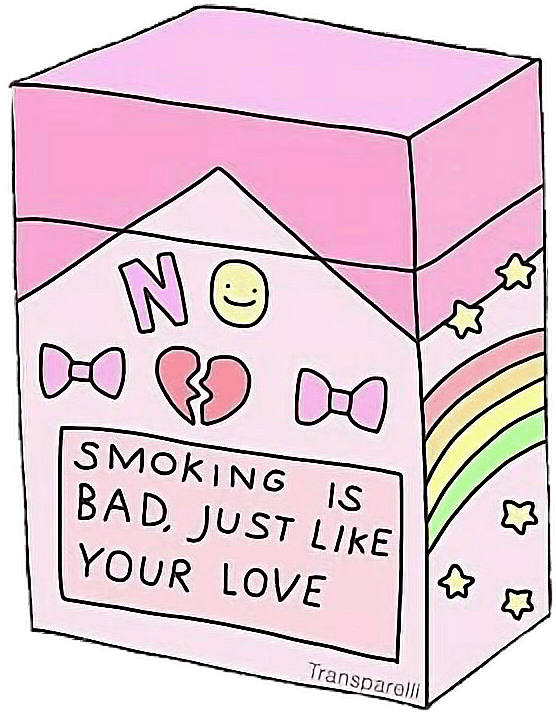 Pastel Aesthetic Anti Love Statement PNG Image