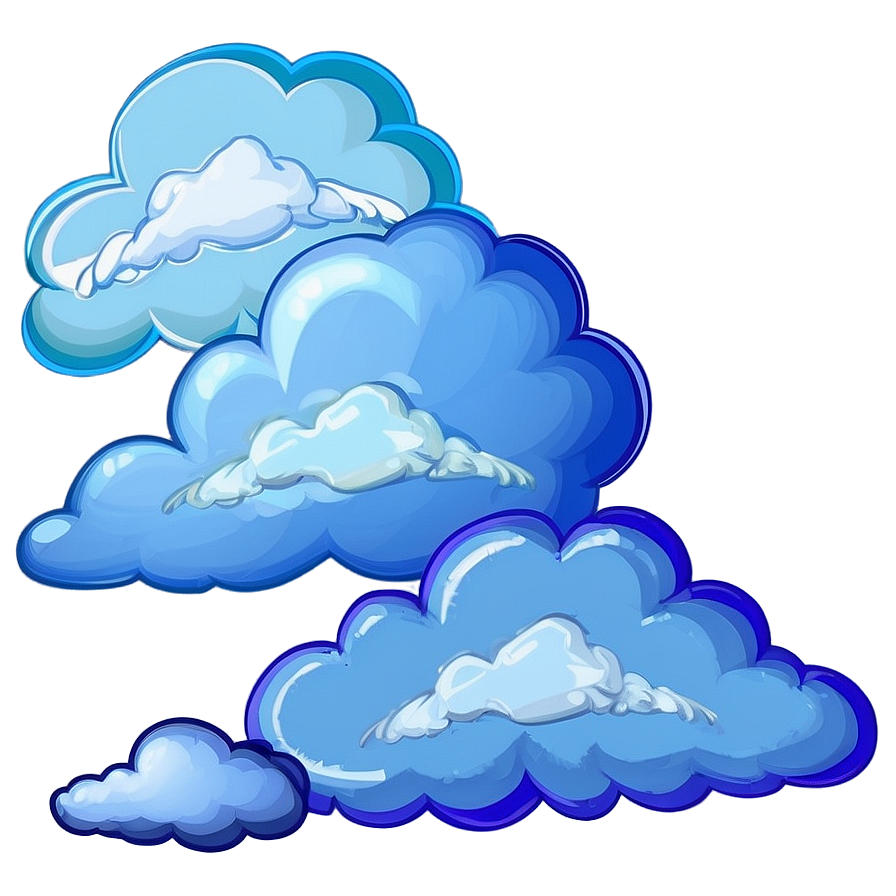 Pastel Blue Clouds Png 64 PNG Image