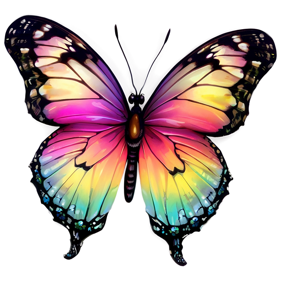 Pastel Butterfly Soft Png 04292024 PNG Image