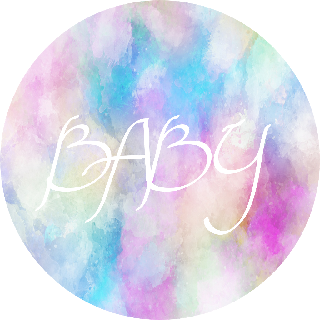 Pastel_ Circle_with_ Baby_ Text PNG Image