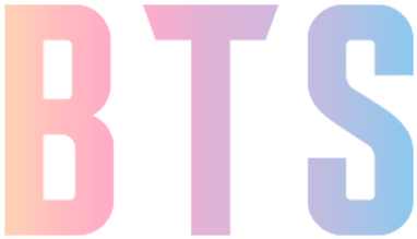 Pastel Colored B T S Logo PNG Image